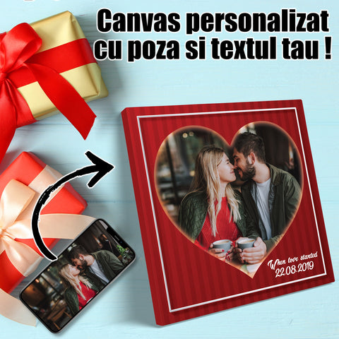 TABLOU CANVAS PERSONALIZAT CUPLU 3