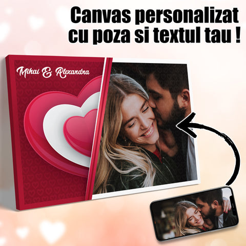TABLOU CANVAS PERSONALIZAT CUPLU Landscape